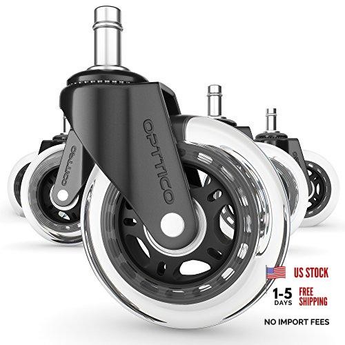 Set office chair wheels - set,