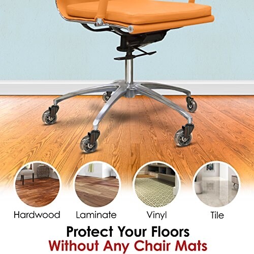 Office chair wheels - 4,